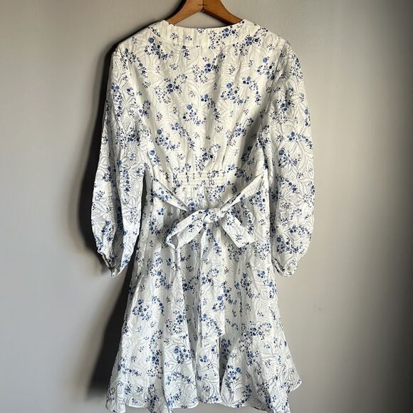 Shoshanna Darren Breeze-Print Burnout Dress - Picture 3 of 13